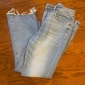 LOFT High Waist Kick Crop Jeans